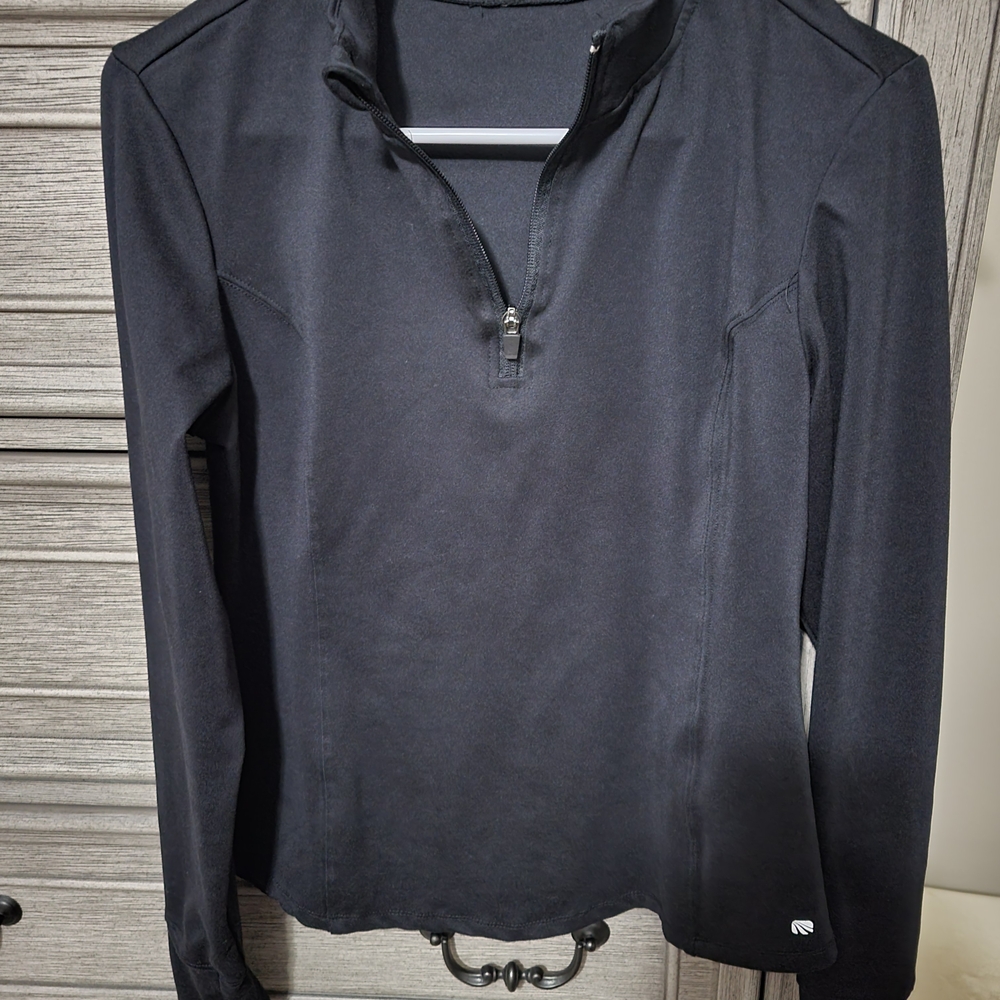 Marika Black Quarter-Zip Women's Athletic Pullover. Worn Once